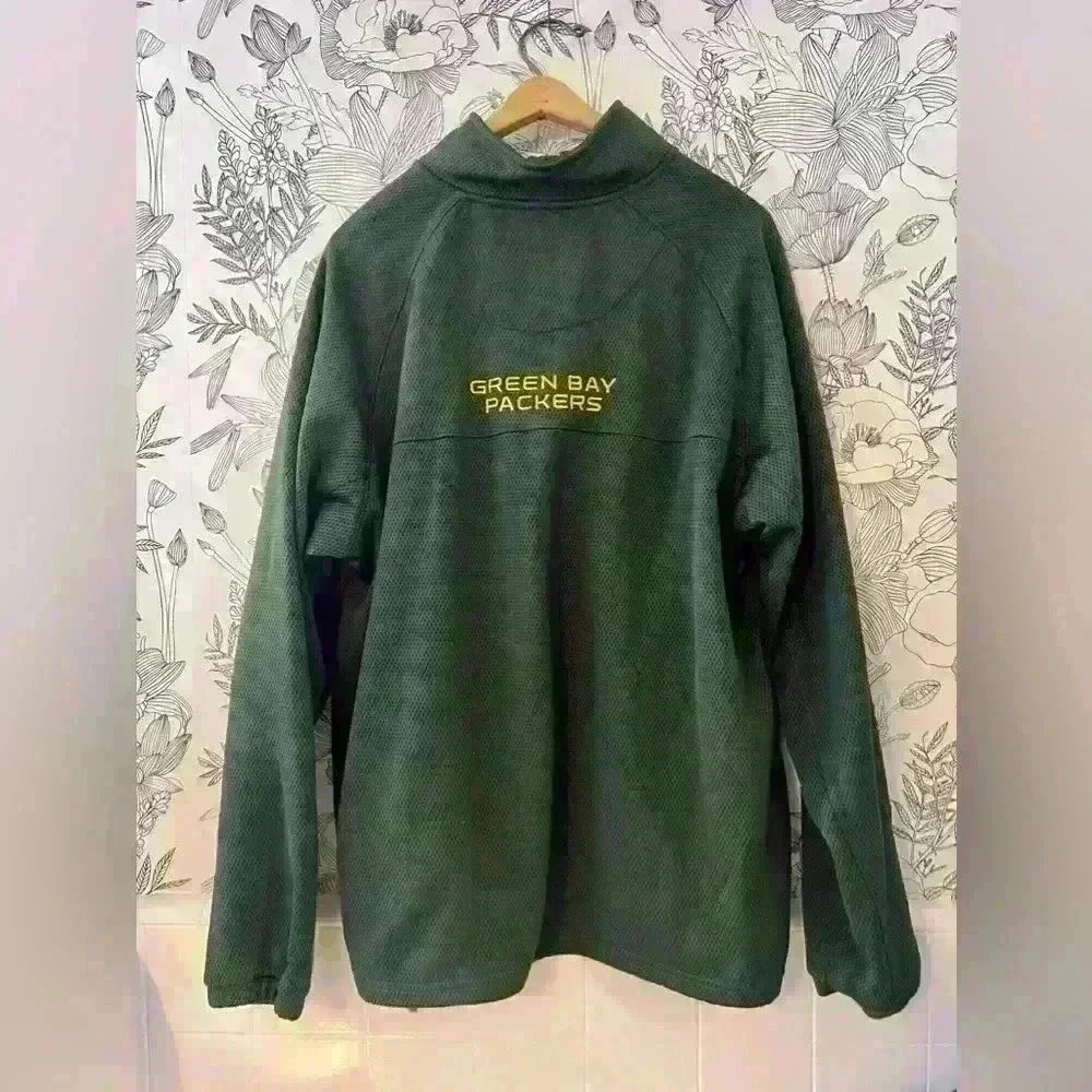 Green Bay Packers Men’s Quarter Zip-Up - Picture 2 of 2